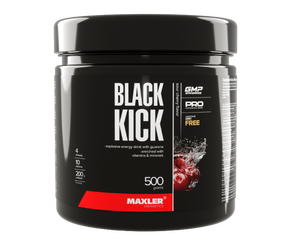 Изотоник с кофеином Maxler Black Kick банка 500 гр