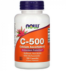 Витамин С NOW C-500 Calcium Ascorbate-C 100 капс