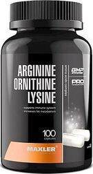 Аргинин Maxler Arginine Ornithine Lysine 100 капс