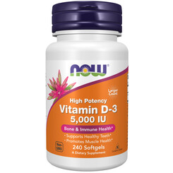 Витамин Д NOW Vitamin D-3 240 капс