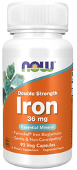 Железо NOW Iron 36 мг 90 капс