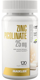 Цинк Maxler Zinc Picolinate 25 мг 120 капс