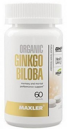 Гинкго билоба Maxler Organic Ginkgo Biloba 60 таб 