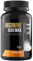 Аргинин Maxler Arginine 1000 max 100 таб